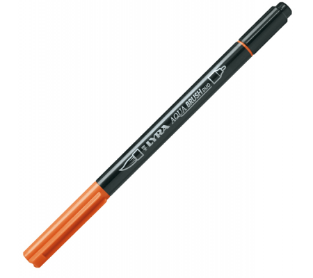 Pennarello Aqua Brush Duo - punte 2-4 mm - arancio - Lyra - L6520013 - 4084900661802 - DMwebShop