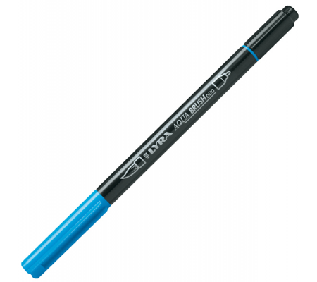 Pennarello Aqua Brush Duo - punte 2-4 mm - azzurro - Lyra - L6520047 - 4084900661987 - DMwebShop