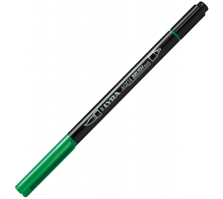 Pennarello Aqua Brush Duo - punte 2-4 mm - verde permanente - Lyra - L6520067 - 4084900662106 - DMwebShop