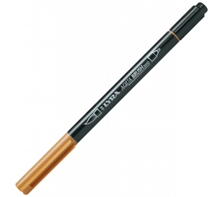 Pennarello Aqua Brush Duo - punte 2-4 mm - ocra d'oro - Lyra - L6520083 - 4084900662250 - DMwebShop