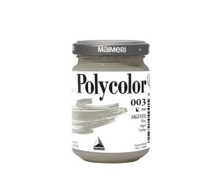 Colore vinilico Polycolor - 140 ml - argento - Maimeri - M1220003 - 8018721049415 - DMwebShop