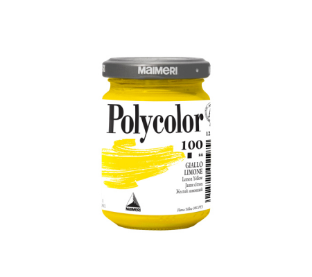 Colore vinilico Polycolor - 140 ml - giallo limone - Maimeri - M1220100 - 8018721011979 - DMwebShop