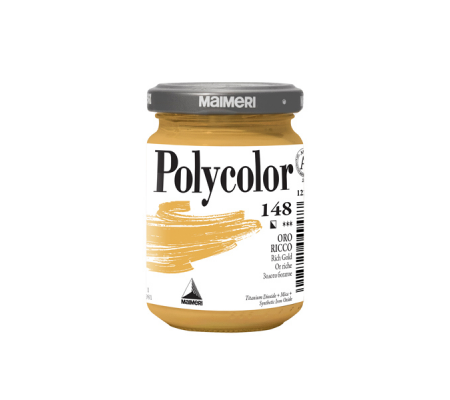 Colore vinilico Polycolor - 140 ml - oro ricco - Maimeri - M1220148 - 8018721049477 - DMwebShop
