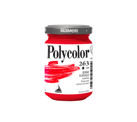 Colore vinilico Polycolor - 140 ml - rosso sandalo - Maimeri - M1220263 - 8018721050114 - DMwebShop