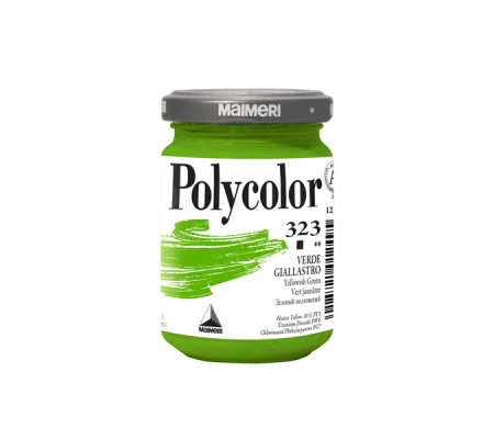 Colore vinilico Polycolor - 140 ml - verde giallastro - Maimeri - M1220323 - 8018721012495 - DMwebShop