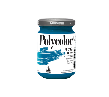 Colore vinilico Polycolor - 140 ml - blu ftalo - Maimeri - M1220378 - 8018721012648 - DMwebShop