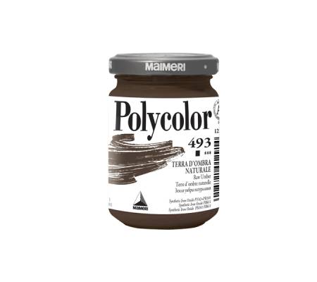 Colore vinilico Polycolor - 140 ml - terra d'ombra naturale - conf. 3 pezzi - Maimeri - M1220493 - 8018721012914 - DMwebShop