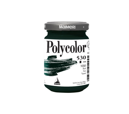 Colore vinilico Polycolor - 140 ml - nero - Maimeri - M1220530 - 8018721012945 - DMwebShop