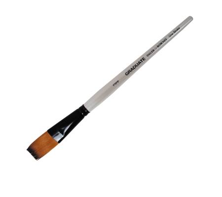 Pennello sintetico Graduate - piatto extra lungo - manico corto - n. 3/4 - conf. 3 pezzi - Daler Rowney - D212121075 - 5011386081298 - DMwebShop