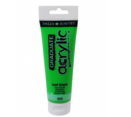 Colore acrilico fine Graduate - 120 ml - verde foglia - Daler Rowney - D123120355 - 5011386062716 - DMwebShop