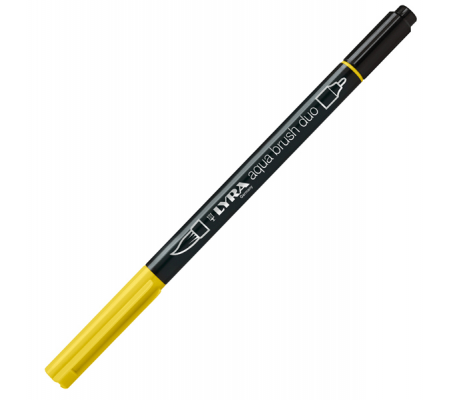 Pennarello Aqua Brush Duo - punte 2-4 mm - giallo cromo chiaro - Lyra - L6520006 - 4084900603512 - DMwebShop