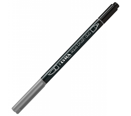 Pennarello Aqua Brush Duo - punte 2-4 mm - grigio chiaro freddo - Lyra - L6520095 - 4084900603918 - DMwebShop