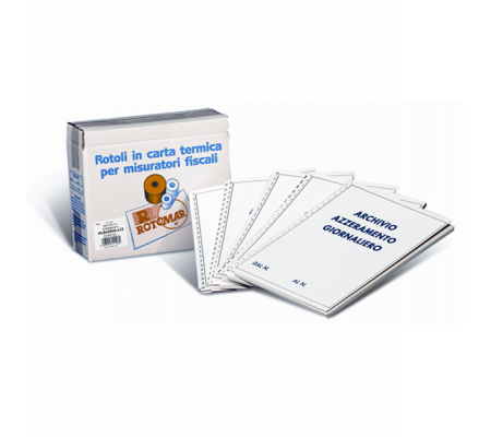 Cartella per azzeramenti giornalieri - per rotoli da 80 mm - Rotomar - CAF0030000080 - DMwebShop