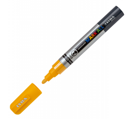 Marcatore a base d'acqua Graduate Mark All - punta tonda - 2 mm - giallo - Lyra - L6820007 - 4084900604823 - DMwebShop