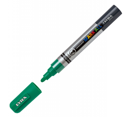Marcatore a base d'acqua Graduate Mark All - punta tonda - 2 mm - verde smeraldo - Lyra - L6820063 - 4084900608043 - DMwebShop