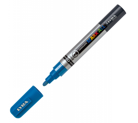Marcatore a base d'acqua Graduate Mark All - punta tonda - 2 mm - azzurro - Lyra - L6820046 - 4084900604885 - DMwebShop