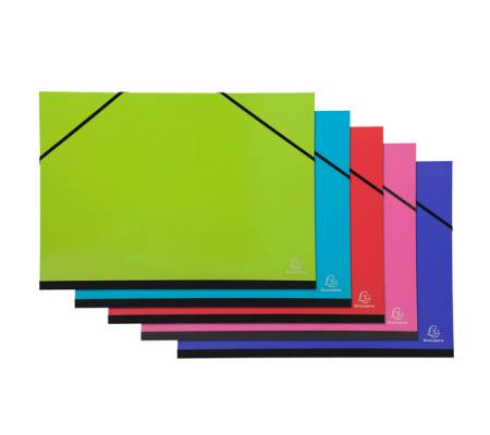 Cartella porta disegni con elastici Ideramama - A3 - colori assortiti - conf. 5 pezzi - Exacompta - 25729E - 3130630257295 - DMwebShop
