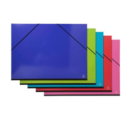 Cartella porta disegni con elastici Iderama - 52 x 72 cm - colori assortiti - conf. 5 pezzi - Exacompta - 25829E - 3130630258292 - DMwebShop
