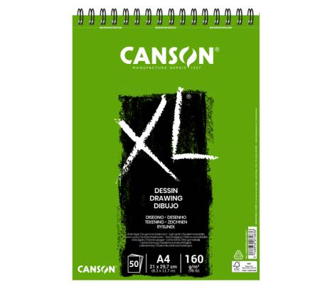 Album spiralato lato corto XL drawing A4 160 gr 50 fogli Canson 400039088 - 252