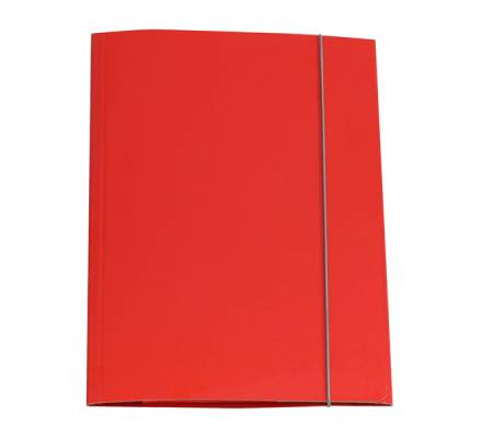 Cartellina con elastico cartone plastificato 3 lembi 25 x 34 cm rosso Queen Starline OD0032LBXXXAE02 - 797