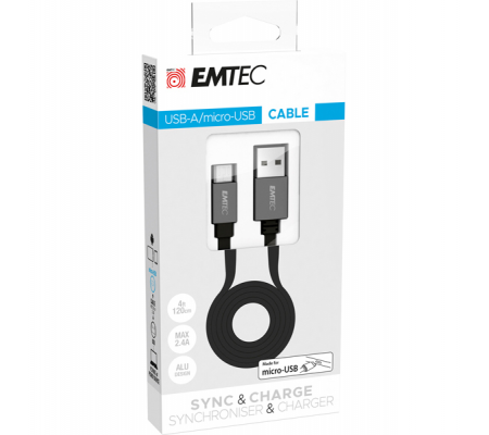 Cavo USB-A to Micro-USB T700 - Emtec - ECCHAT700MB - 3126170158383 - DMwebShop