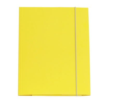 Cartellina con elastico - cartone plastificato - 3 lembi - 25 x 34 cm - giallo - Queen - Starline - OD0032LBXXXAE04 - 8025133106506 - DMwebShop