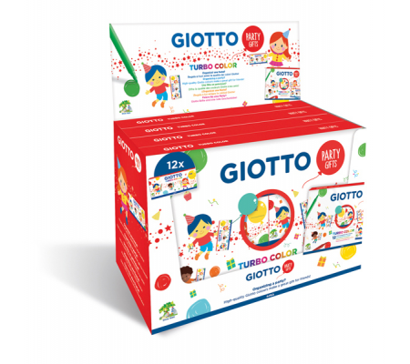 Set 12 astucci da 6 pennarelli - turbo color party gifts - Giotto - 314000 - 8000825026904 - DMwebShop