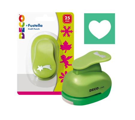 Fustella - motivo cuore - dimensione sagoma 25 mm - Deco - 04827 - 8004957048278 - DMwebShop