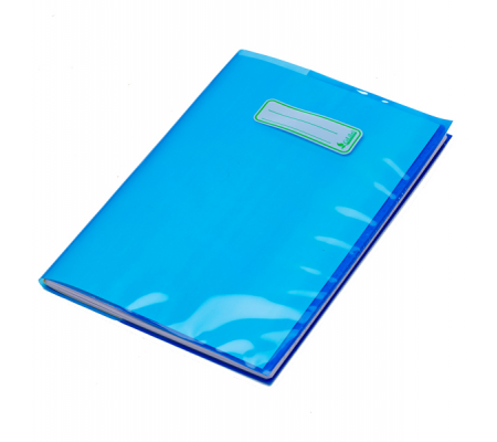 Coprimaxi - polietilene trasparente - con alette e con portanome - A4 - blu - Balmar 2000 - 100500850 - DMwebShop