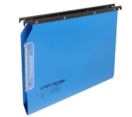 Cartella sospesa Cartesio PP - armadio - PPL - interasse 33 cm - fondo U 3 cm - 32,6 x 28 cm - blu - conf. 25 pezzi - Bertesi - 514M BETA3-A3 - 89336A - DMwebShop