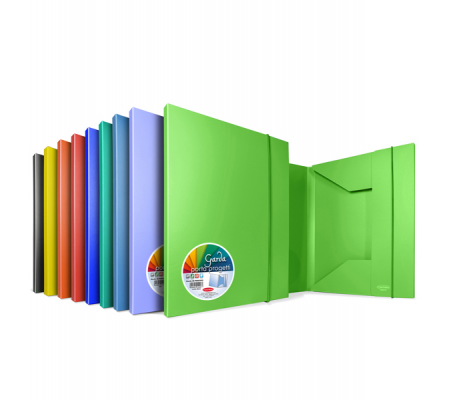 Cartelle 3L Garda - PPL - 25,7 x 34,5 cm - dorso 30 mm - colori assortiti - conf. 8 pezzi - Plastibor - P0003090 - 8000851010380 - DMwebShop
