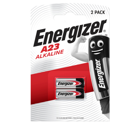 Pile A23/E23A Alkaline - 12 V - Specialistiche - blister 2 pezzi - Energizer - E300803400 - 7638900295641 - DMwebShop