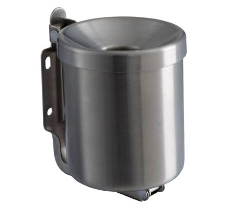 Posacenere murale Nido - acciaio inox - 9,3 x 11 x 13 cm - 0,5 lt - Medial International - 106001 - 8033433771102 - DMwebShop