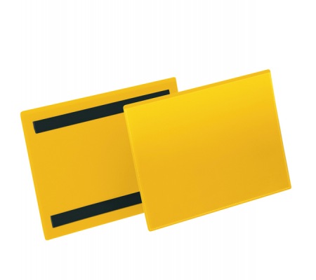Buste identificazione magnetica - A5 orizzontale - giallo - conf. 50 pezzi - Durable - 1743-04 - 4005546997162 - DMwebShop
