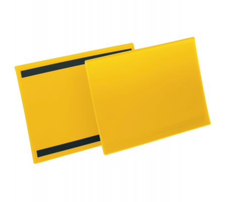 Buste identificazione magnetiche - A4 - orizzontali (311 x 225 mm) giallo - conf.50 pezzi - Durable - 1745-04 - 4005546997001 - DMwebShop