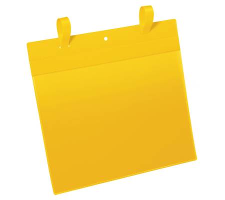 Buste con fascette di aggancio - A4 - orizzontali (311 x 442 mm) giallo - conf. 50 pezzi - Durable - 1751-04 - 4005546997087 - DMwebShop