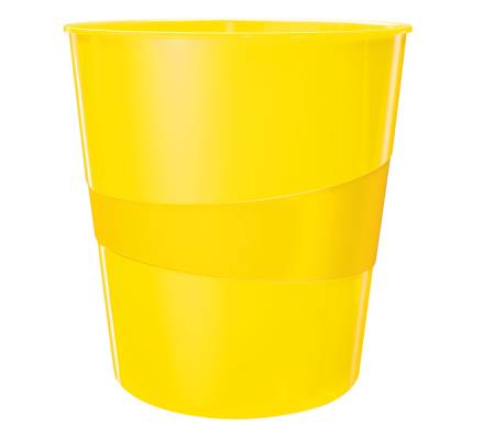 Cestino gettacarte WOW - altezza 32,4 cm - Ø 29 cm -15 lt - giallo - Leitz - 52781016 - 4002432121960 - DMwebShop