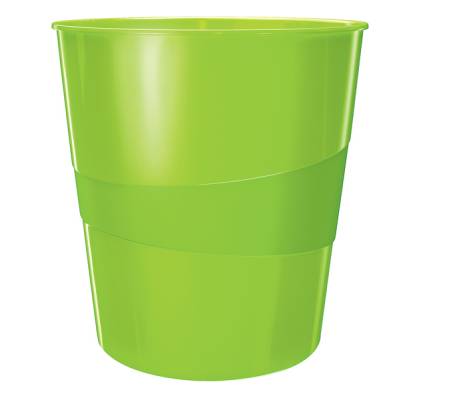 Cestino gettacarte WOW altezza 32,4 cm diametro 29 cm 15 lt verde lime Leitz 52781054 - 1814