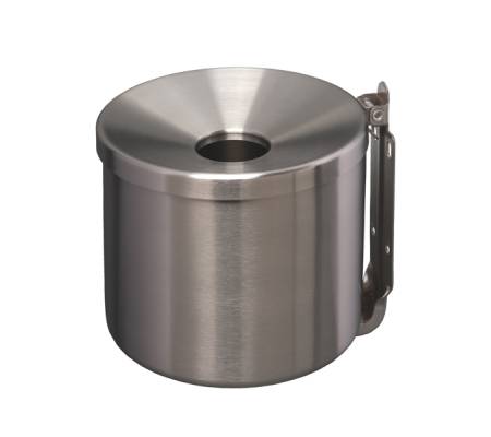 Posacenere murale Nido diametro 16 cm H 14 cm 2 lt acciaio inox Medial 106003 - 7972