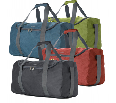 Borsa Sport Ready - colori assortiti - in tessuto tecnico - 48 x 20 x 27 cm - InTempo - 9240RD - DMwebShop