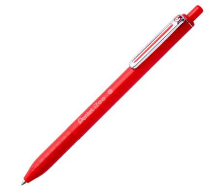 Penna a sfera a scatto iZee - punta 0,7 mm - rosso - conf. 12 pezzi - Pentel - BX467-B - 884851041104 - DMwebShop