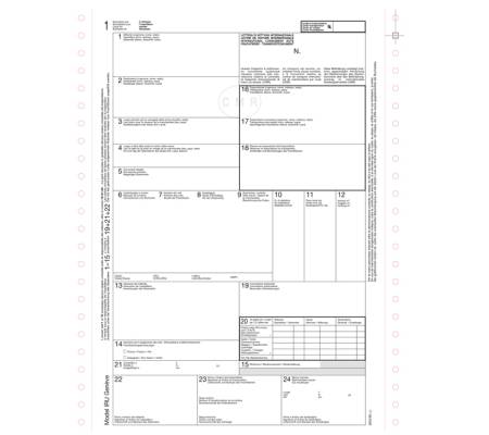 Lettera di vettura internazionale CMR MC - 12'' x 24 cm - 5 copie autoricalcanti - DU18930M500 - conf. 50 pezzi - Data Ufficio - 88652A - DMwebShop