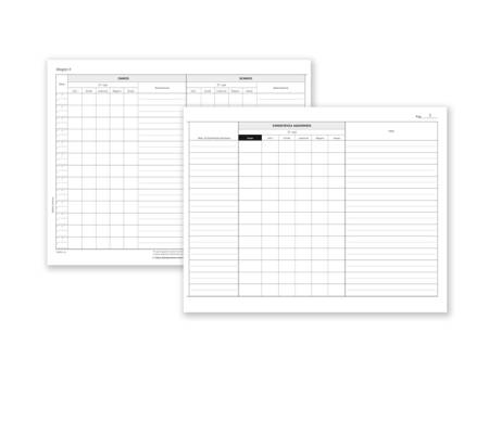 Registro carico-scarico suini - 23 pagine numerate - 31 x 24,5 cm - conf. 2 pezzi - Data Ufficio - DU138311000 - 8008842531470 - DMwebShop