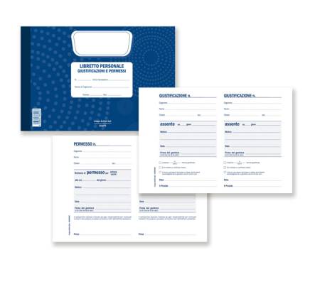 Blocco libretto delle giustificazioni 25 fogli 21,5 x 14 - 8 cm DU3026PS000 Data Ufficio 3026PS000G - 19601