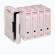 Scatola archivio Storage - A4 - 8,5 x 31,5 x 22,3 cm - bianco e rosso - 1601 Esselte Dox - conf. 32 pezzi - King Mec - 00160100 - 8004389022945 - DMwebShop