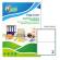 Etichette adesive LP4W carta angoli arrotondati permanenti 200 x 142 mm 2 etichette per foglio 100 fogli bianco LP4W 200142 - 2488