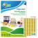 Etichette adesive ovali GL4 in carta permanenti 36 x 20 mm 60 etichette per foglio 100 fogli oro satinato Tico GL4 3620 - 3528