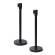 Colonnina segnapercorso nero con nastro nero - 250 cm - conf. 2 pezzi - Studio T - BBEBLACK - 90723A - DMwebShop