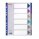Separatore - 6 tasti - PP traslucido - A4 maxi - 24,5 x 29,7 cm - multicolore - Esselte  - 20647 - DMwebShop