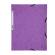 Cartellina con elastico - cartoncino lustre' - 3 lembi - 400 gr - 24 x 32 cm - viola - conf. 25 pezzi - Exacompta - 55508E - 3130630555087 - DMwebShop